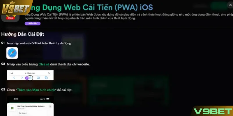 Các lưu ý quan trọng khi tải app V9BET trên IOS