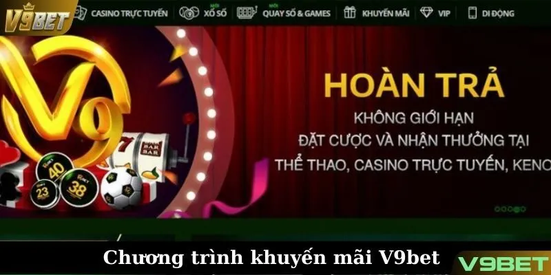 V9bet tung sự kiện hoàn trả thưởng không giới hạn người chơi